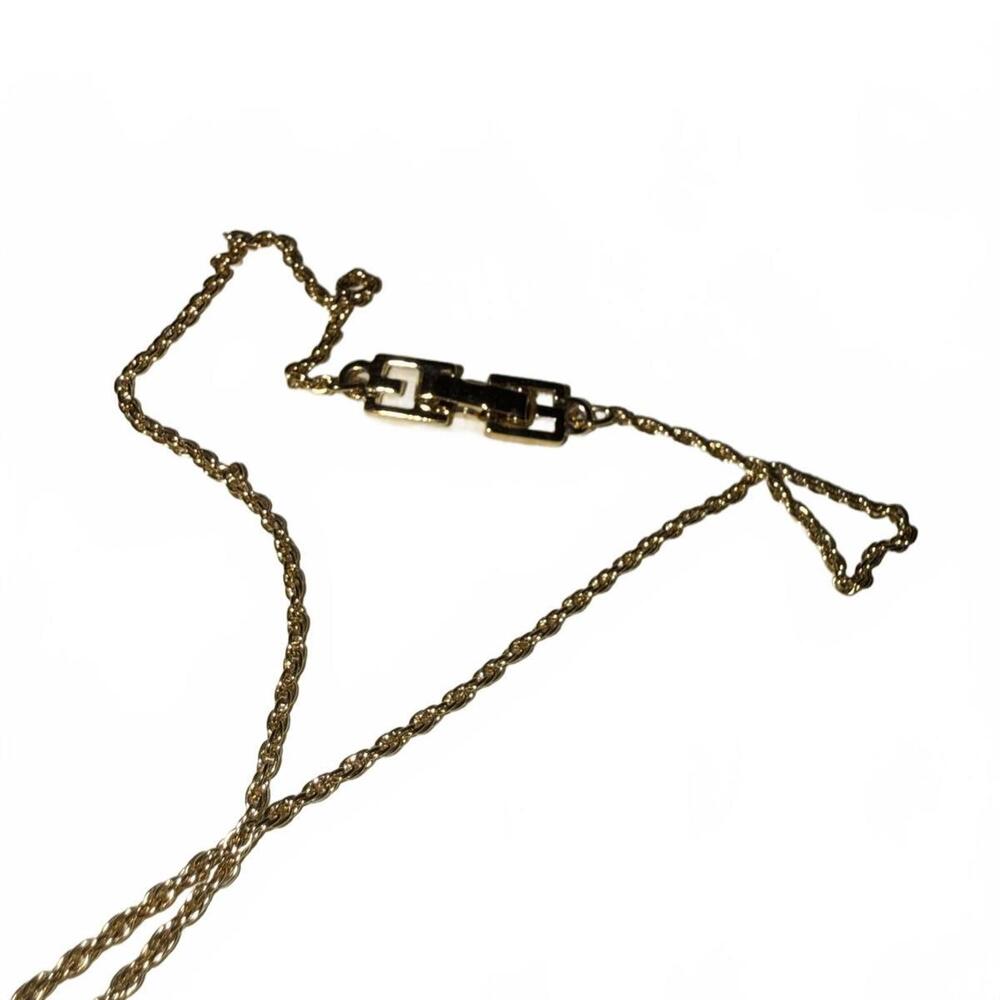 Givenchy Gold Rhinestone Necklace- EUC - Picture 4 of 5